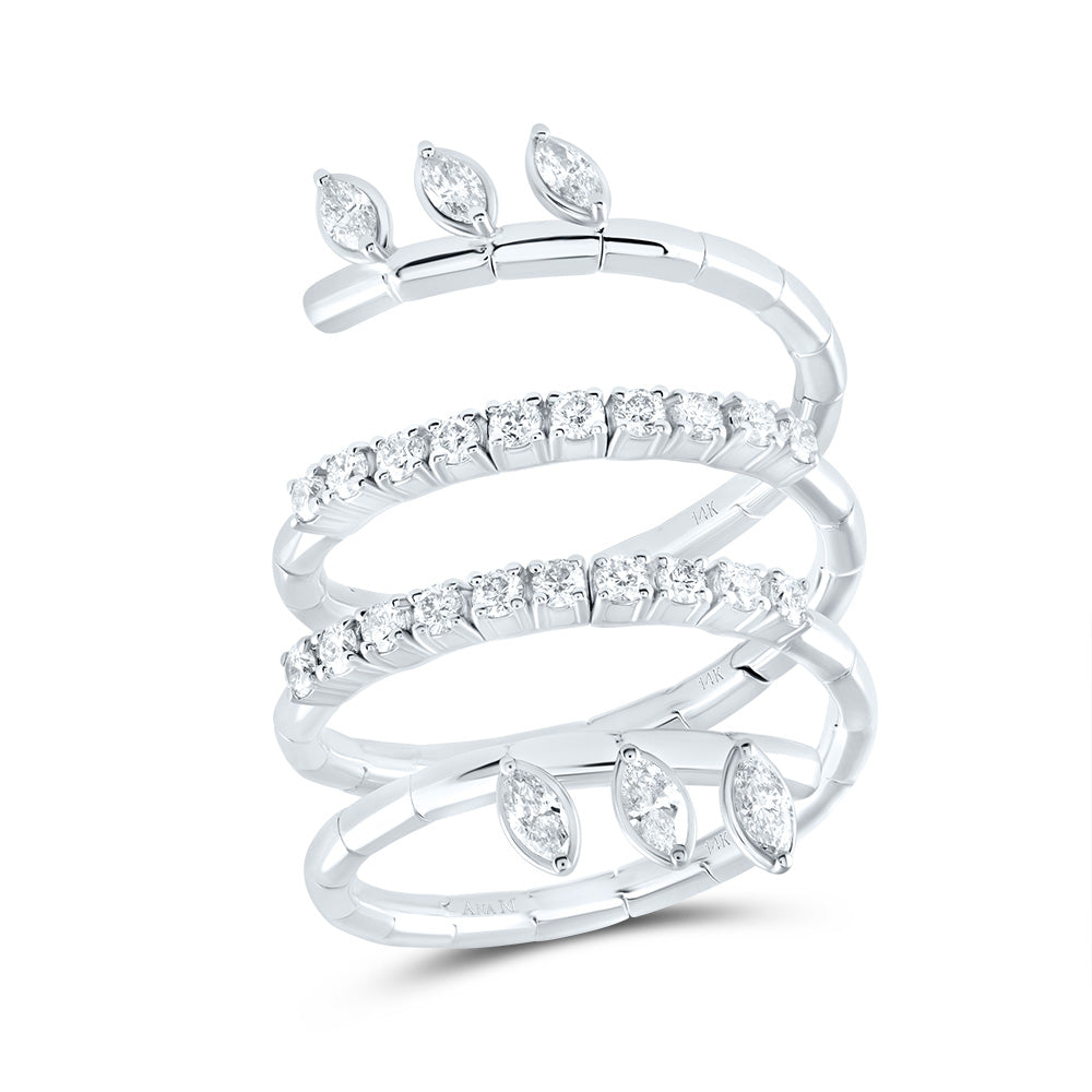 3/4Ctw-Dia Ana M 1Ct-Mq-I1 Fashion Ring (7.97 grams)