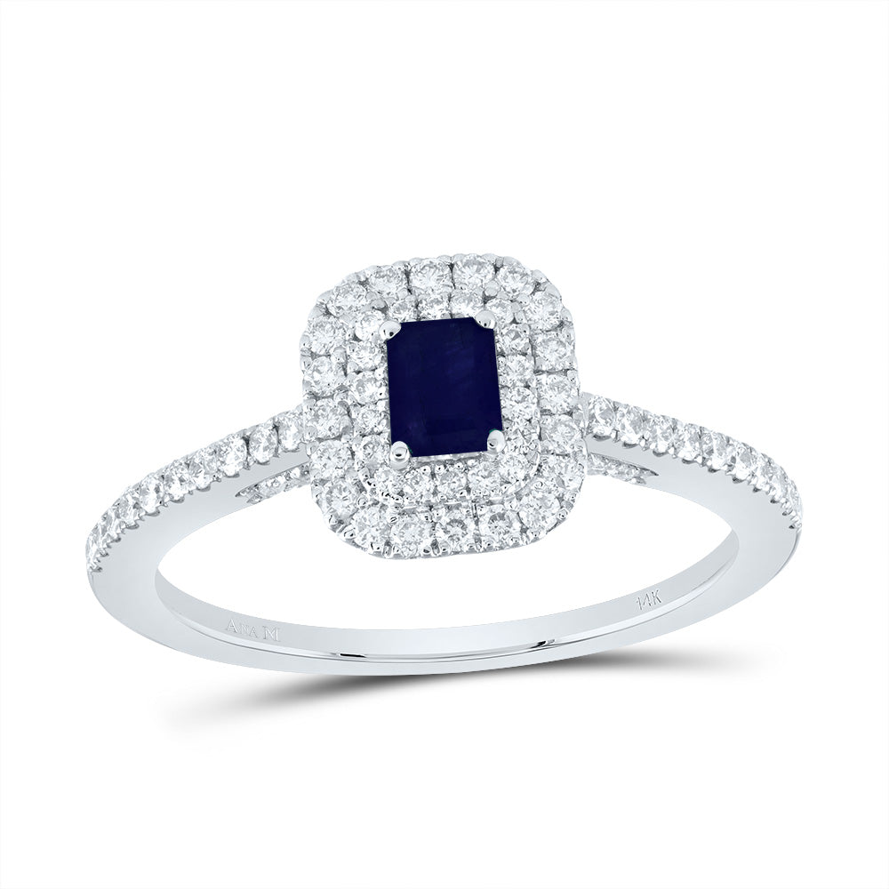 1/2Ctw-Dia Ana M 4.2*3.2Mm Em-Bs Nat Gem Emerald Ring (2.01 grams)