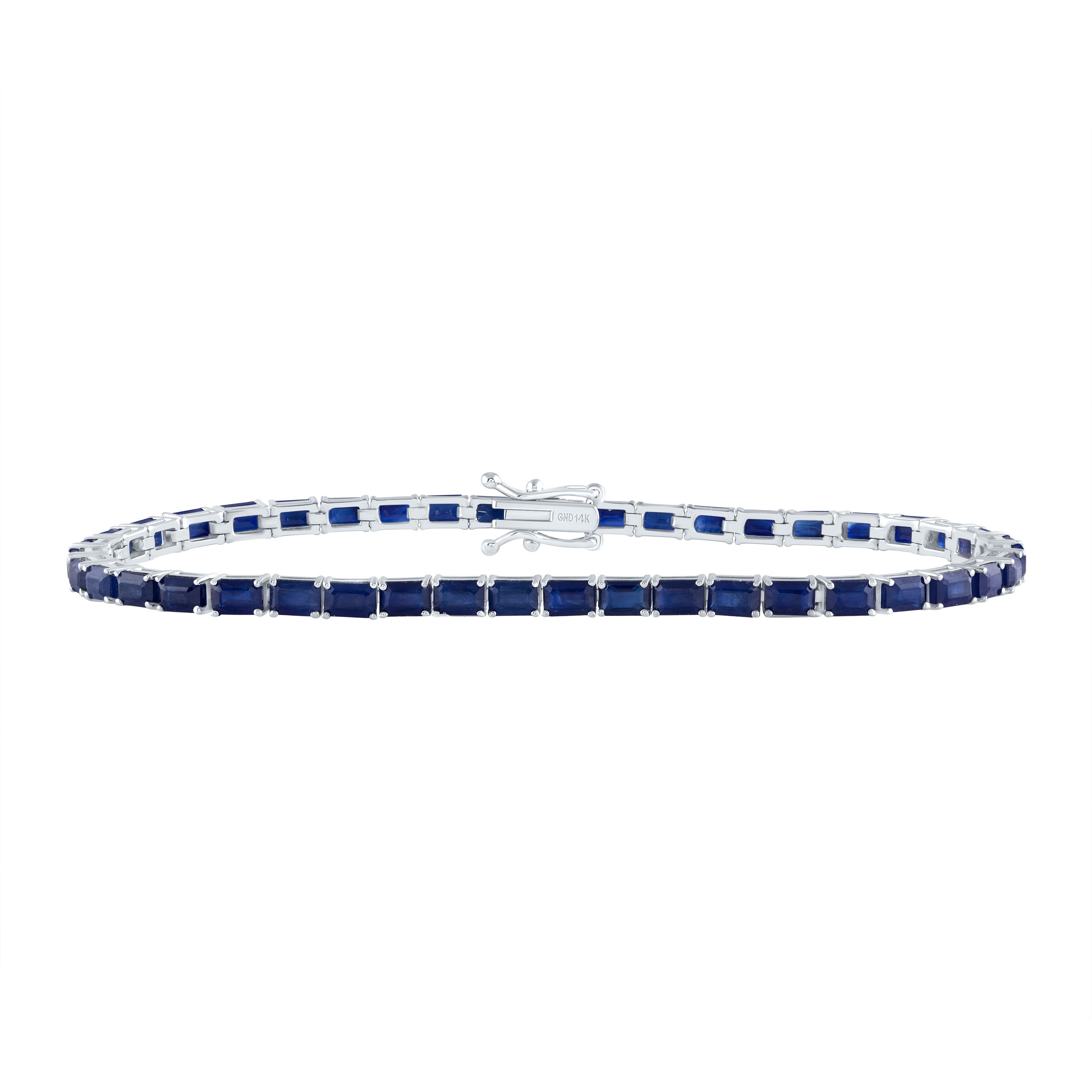 10 1/2Ctw Em-Bs Nat Gem Fashion Tennis Bracelet (7 Inch) (6.74 grams)