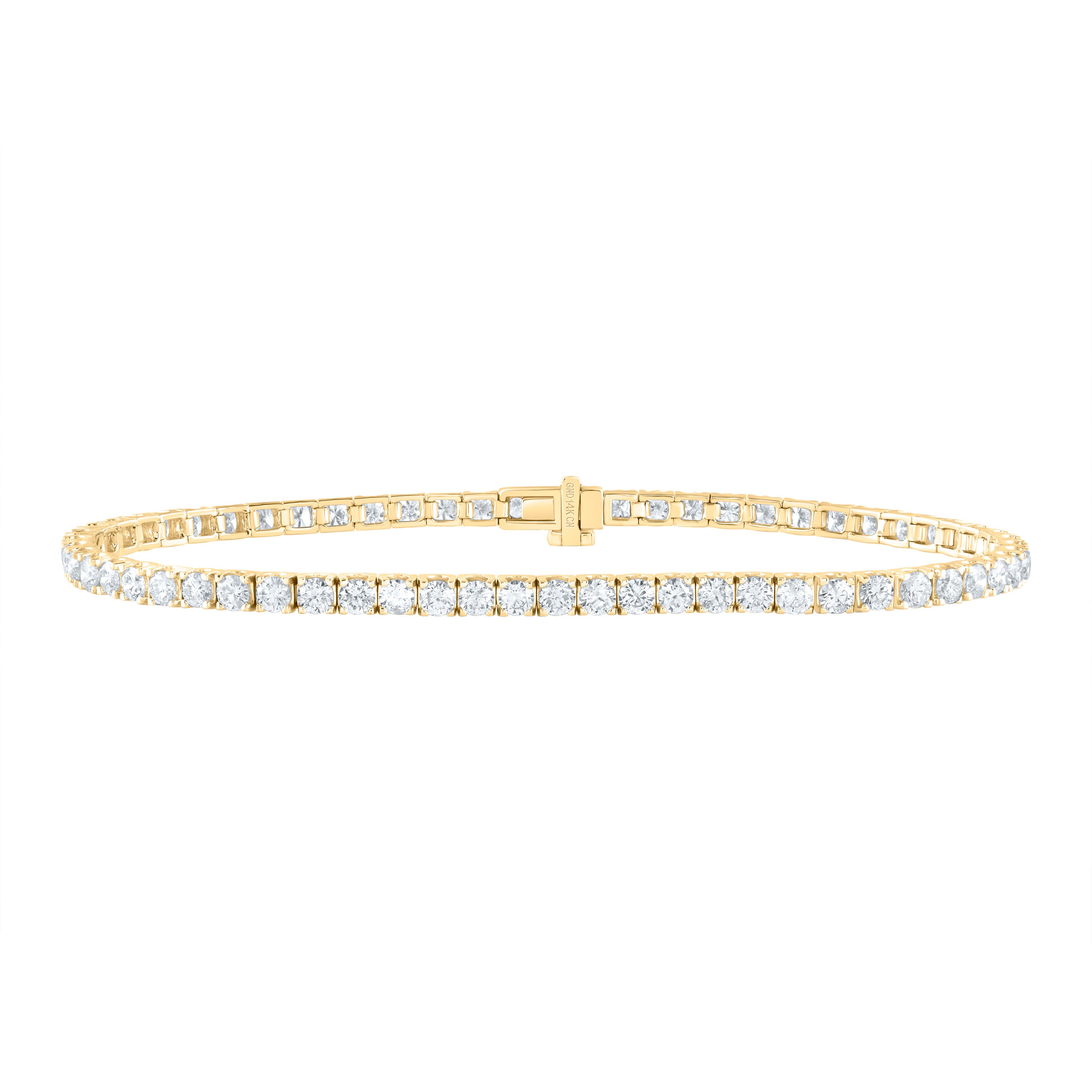 4Ctw-Nat Dia Cn Fashion Tennis Bracelet (7 Inch) (6.56 grams)