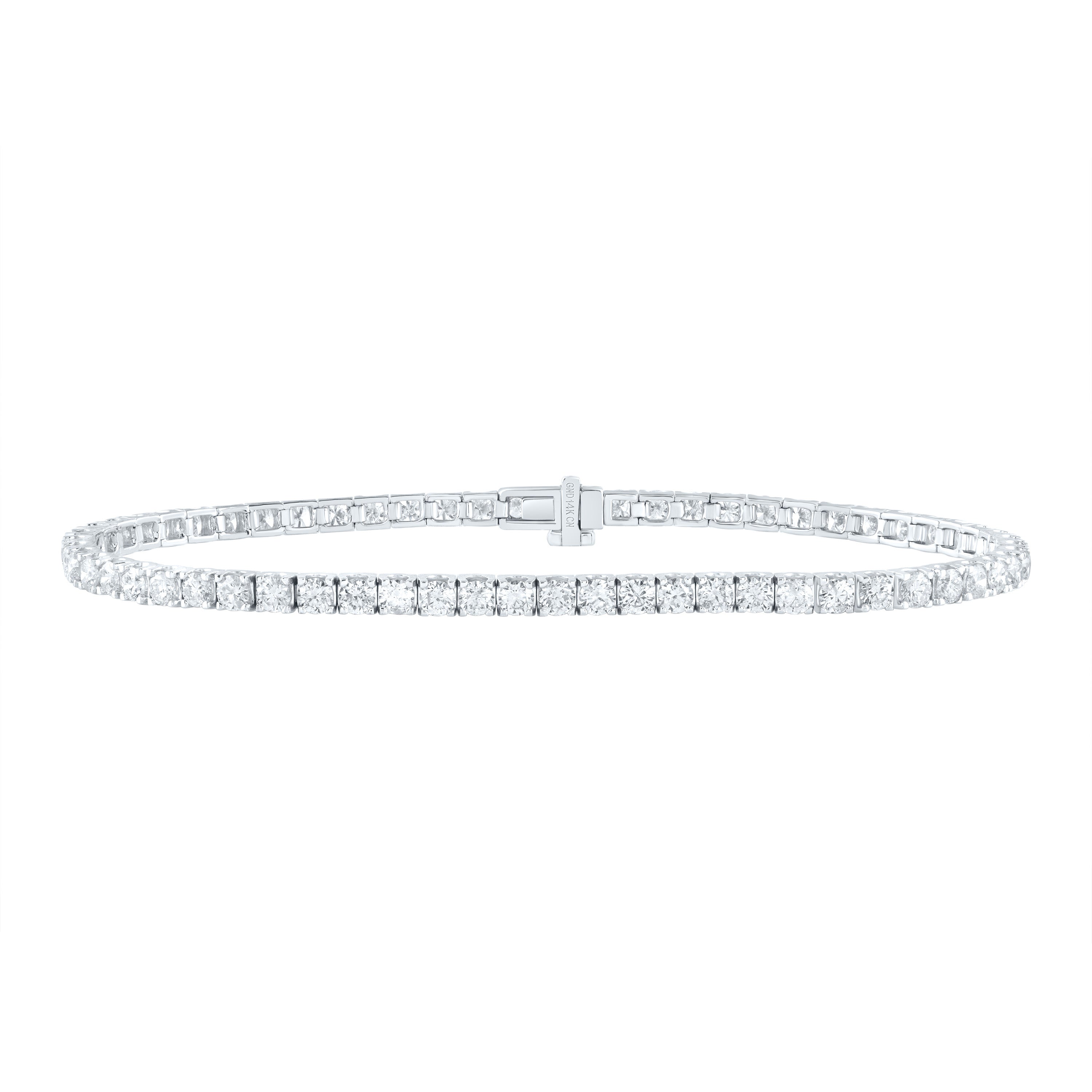 4Ctw-Nat Dia Cn Fashion Tennis Bracelet (7 Inch) (6.17 grams)