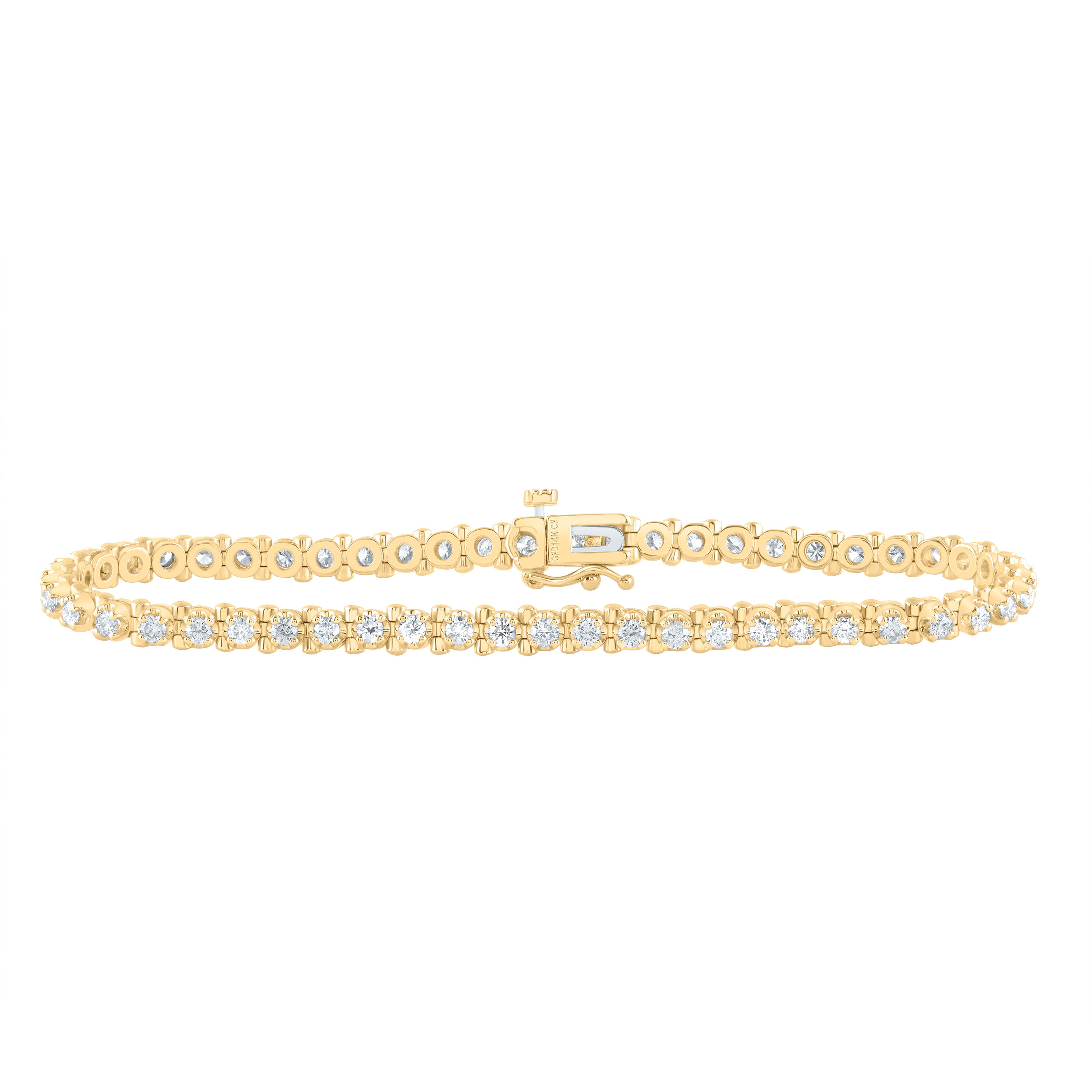 2 1/5Ctw-Nat Dia Cn Fashion Tennis Bracelet (7 Inch) (11.52 grams)
