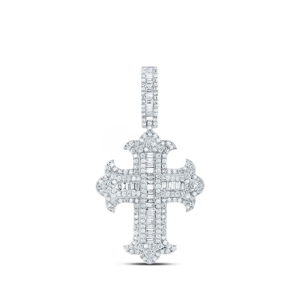 1 3/4Ctw-Dia Nk Cross Mens Charm (11.464 grams)