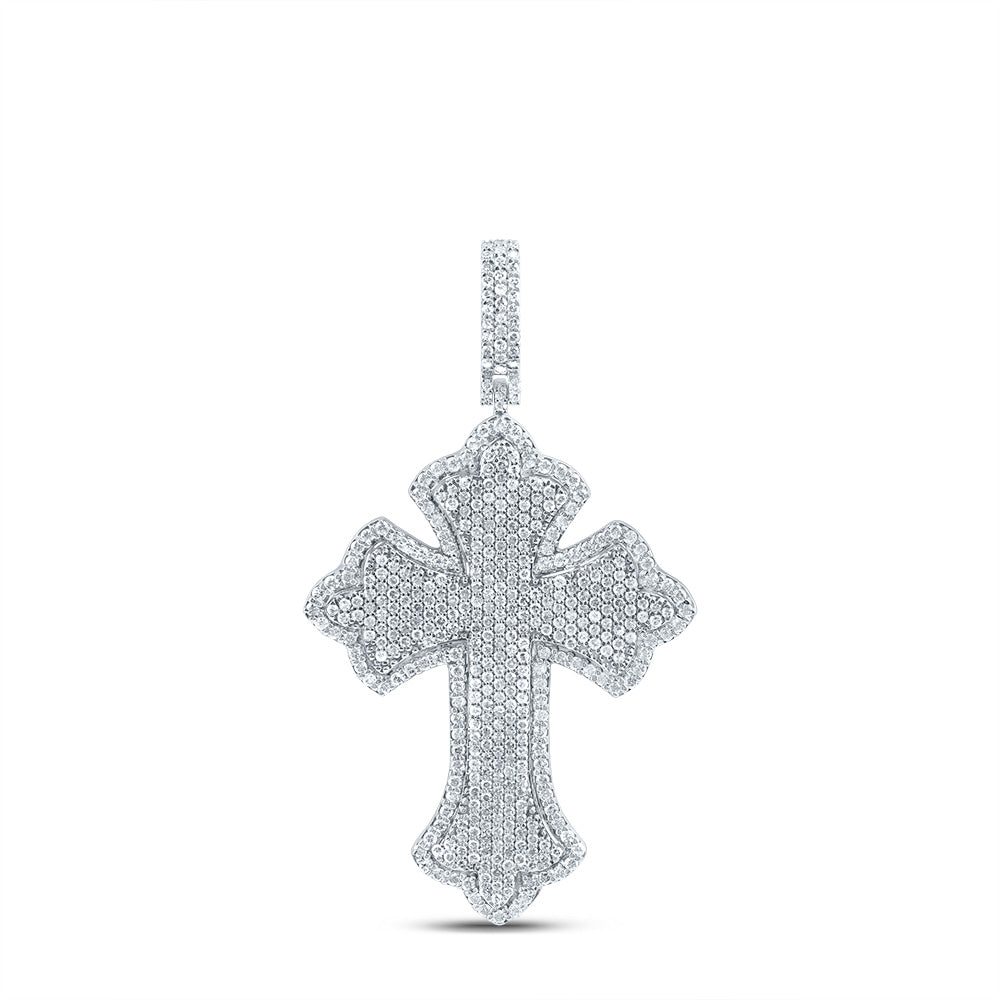 2Ctw-Dia Nk Cross Mens Charm (8.885 grams)