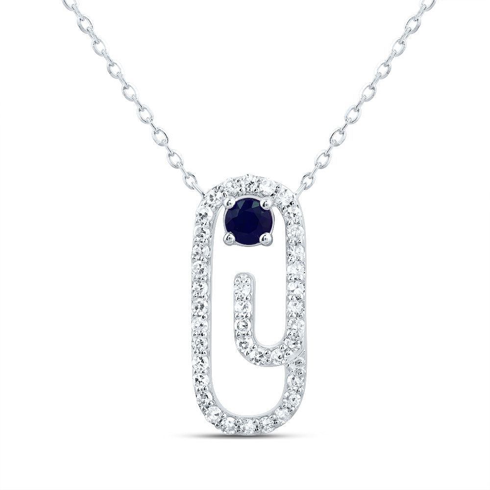 1/5Ctw-Nat Dia Cn 3Mm Rd-Bs Nat Gem Paper Clip Neckalce(18 Inch) (1.831 grams)