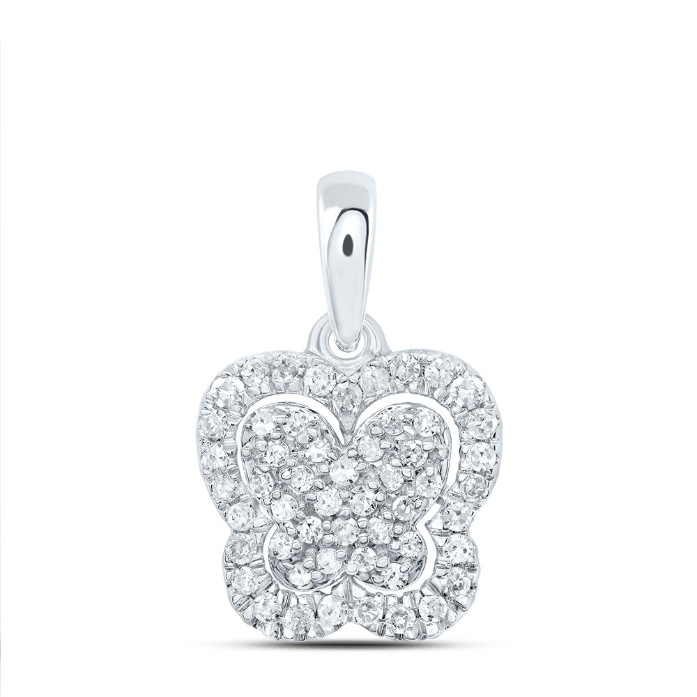 1/5Ctw-Dia P1 Gift Butterfly Pendant (1.0406 grams)