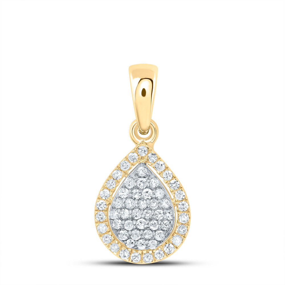 1/8Ctw-Dia P1 Gift Pear Pendant (0.6608 grams)