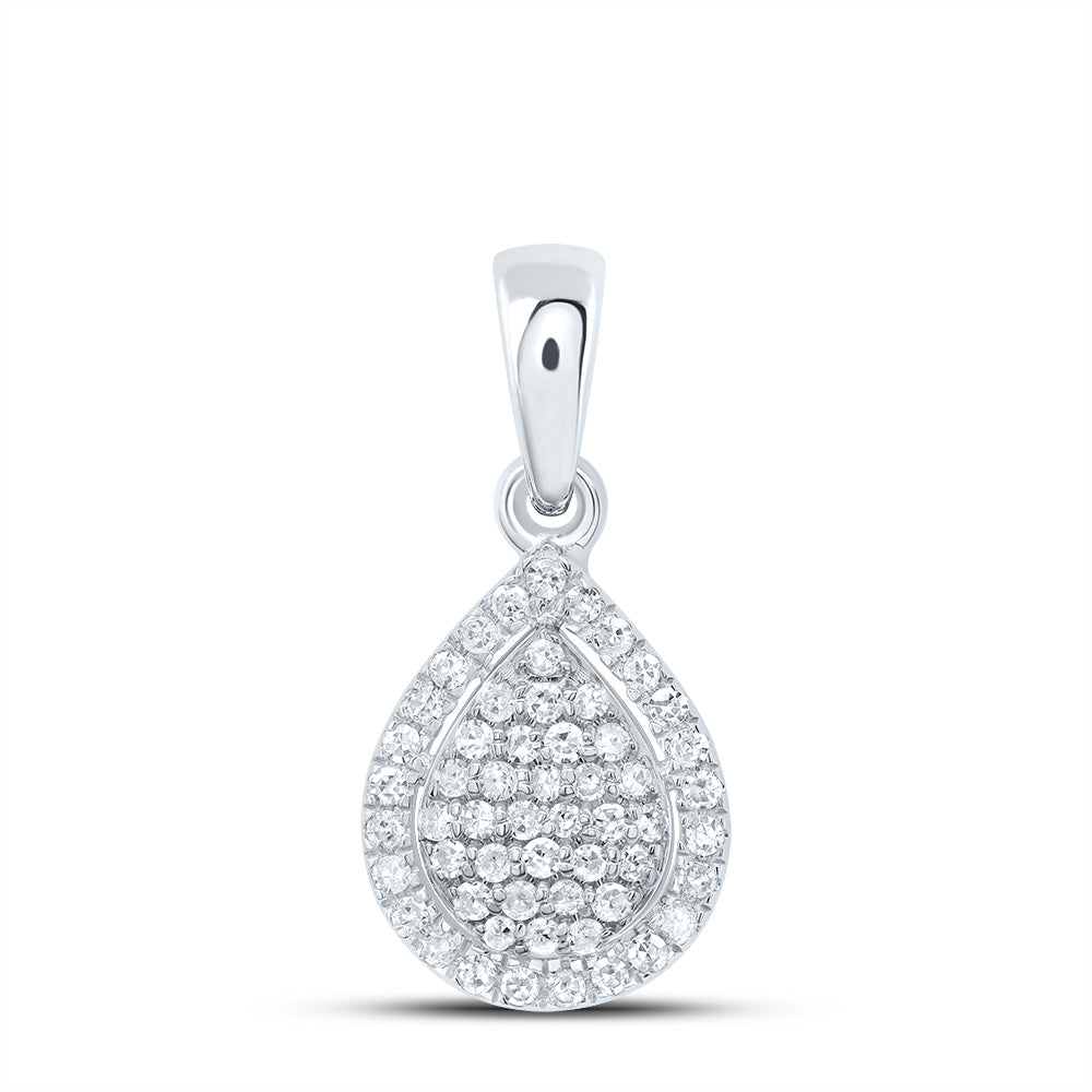 1/8Ctw-Dia P1 Gift Pear Pendant (0.6608 grams)