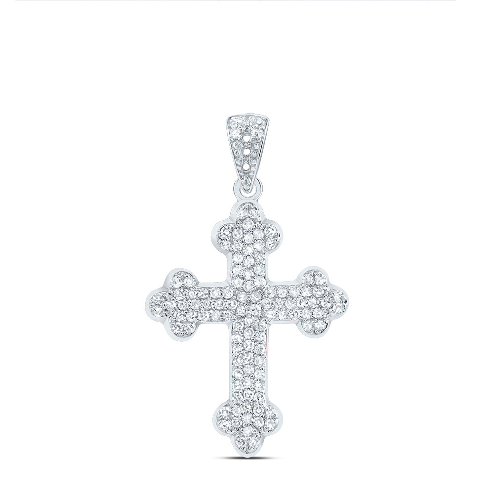 1/4Ctw-Dia Nk Fashion Cross Pendant (0.99 grams)