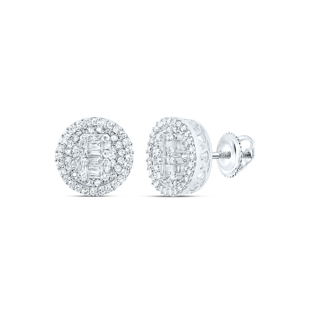 5/8Ctw-Nat Dia Nk Fashion Round Stud Earring