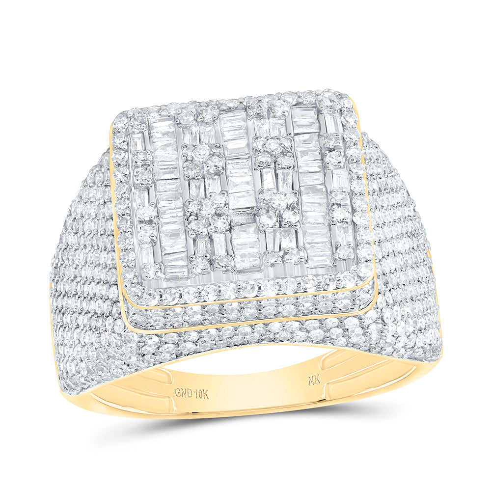 2 1/2Ctw-Dia Nk Fashion Square Mens Ring (6.79 grams)