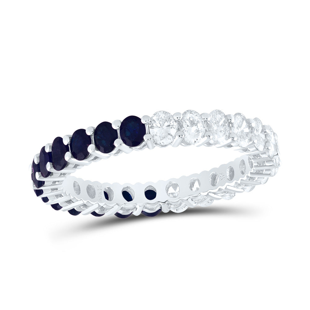 1Ctw-Dia Ana M 1 1/4Ctw-Ov-Bs Nat Gem Ring (1.93 grams)