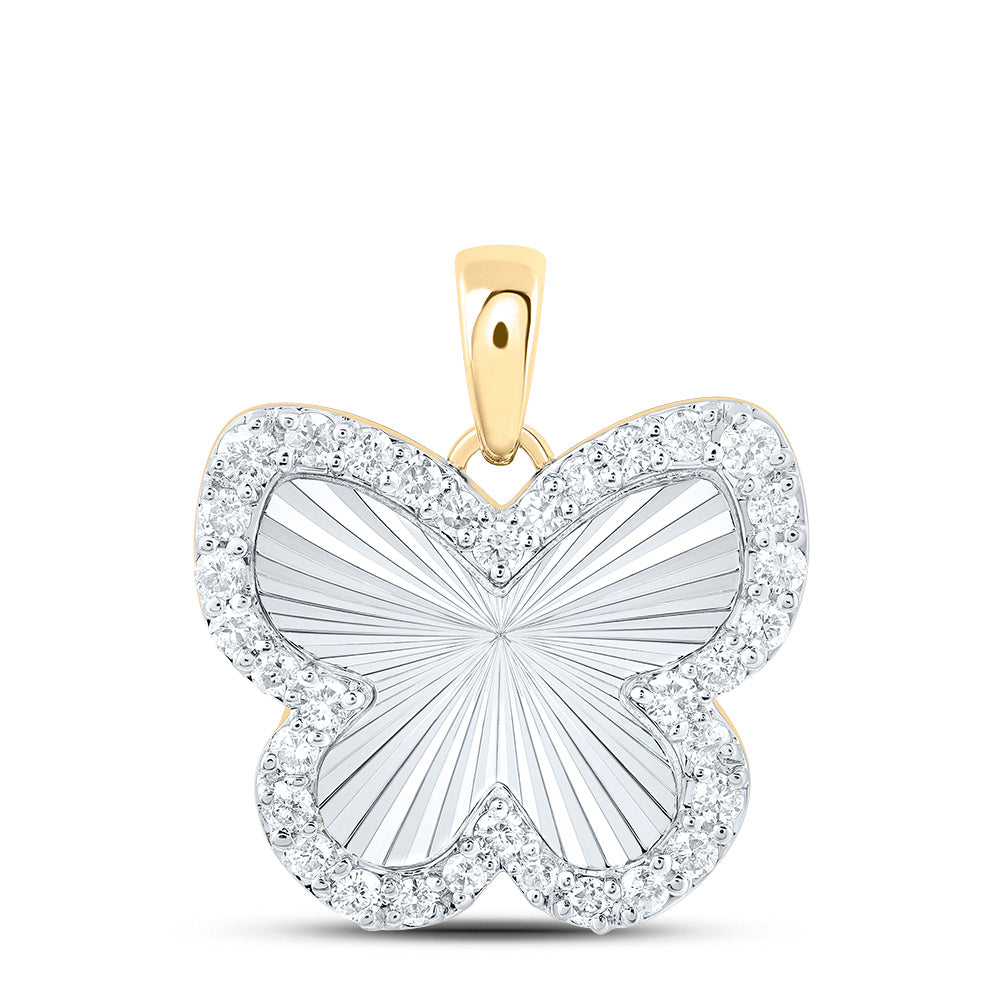 1/4Ctw-Dia Nk Fashion Butterfly Pendant (1.437333 grams)