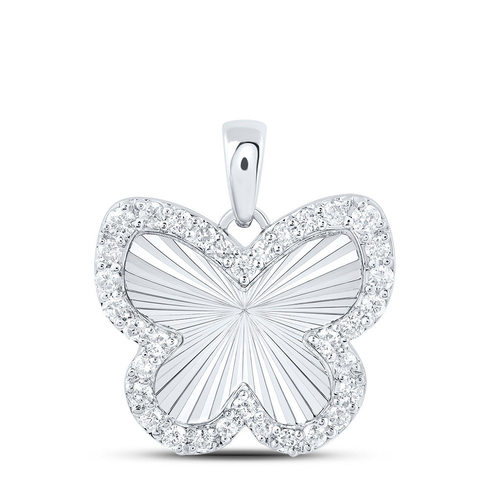 1/4Ctw-Dia Nk Fashion Butterfly Pendant (1.437333 grams)