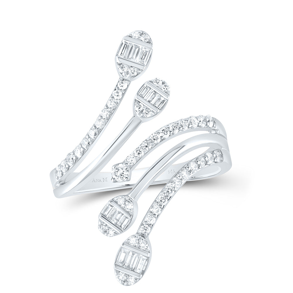 5/8Ctw-Diamond Ana M Fashion Ring (4.62 grams)