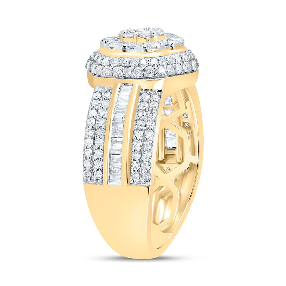 1Ctw-Diamond Fashion Flower Ring (4.07 grams)