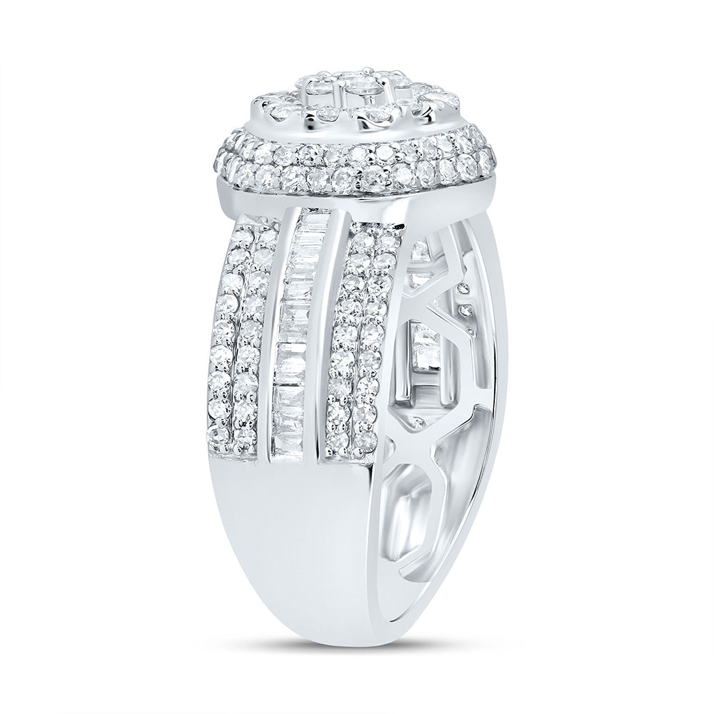 1Ctw-Dia Nk Fashion Flower Ring (4.09 grams)