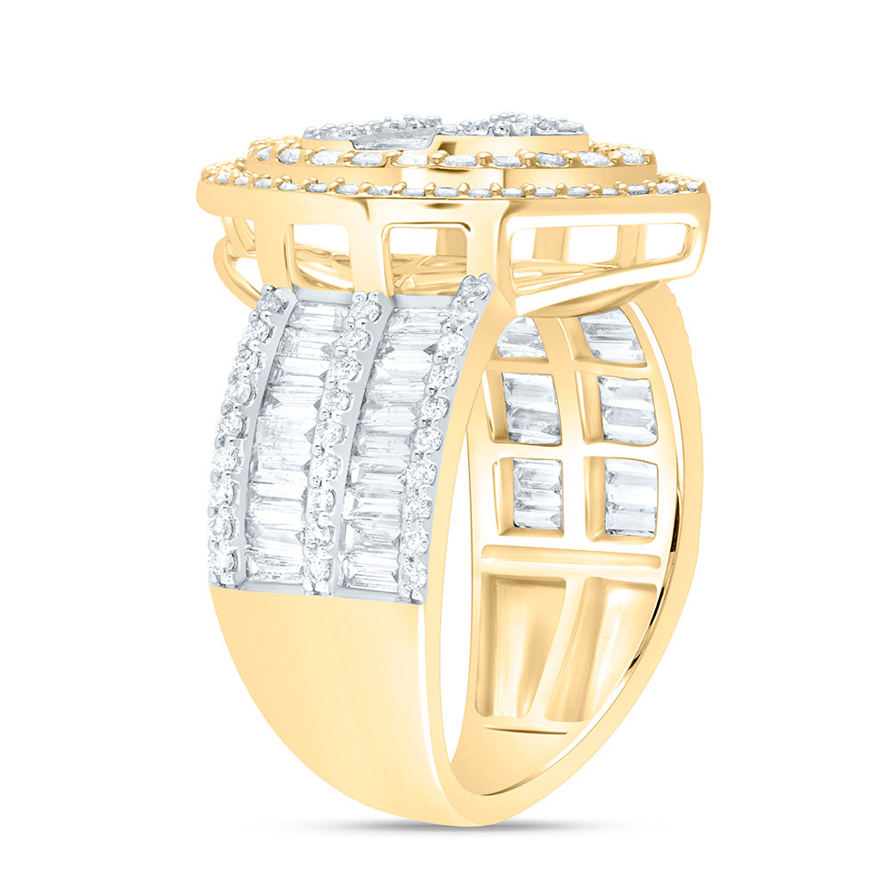 1 3/8Ctw-Dia Ana M Fashion Pear Baguette Bridal Ring (6.58 grams)