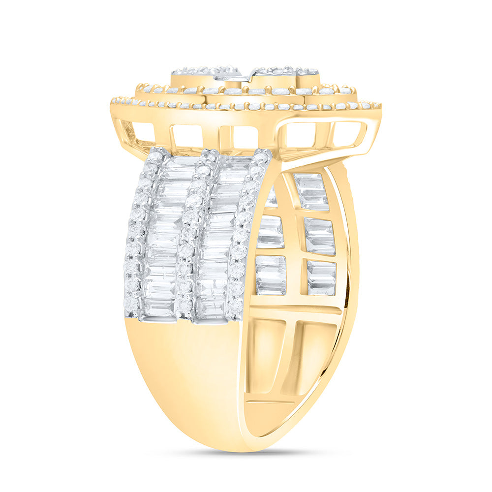 1 3/4Ctw-Dia Ana M Fashion Marquise Baguette Bridal Ring (6.25 grams)