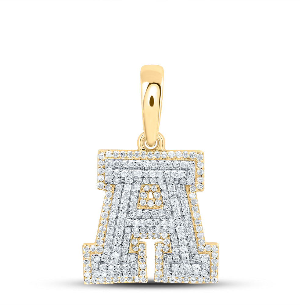 3/4Ctw-Dia P1 Gift Initial "A" Pendant (2.819 grams)