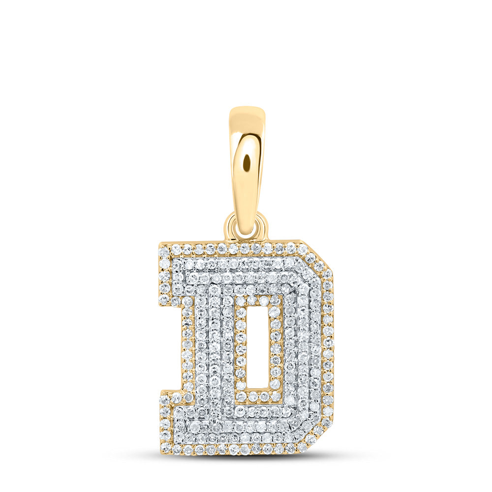 5/8Ctw-Dia P1 Gift Initial "D" Pendant (2.655 grams)