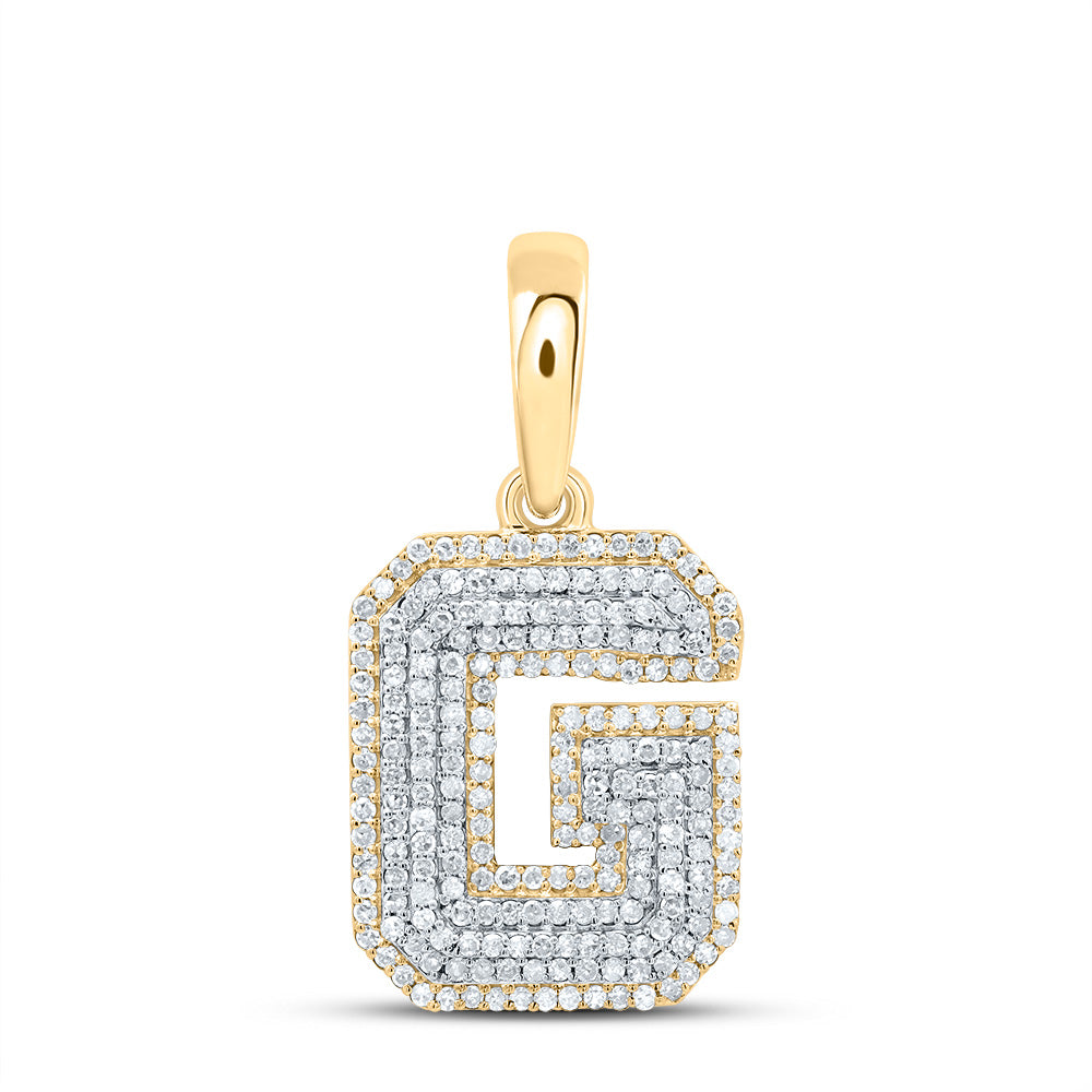 5/8Ctw-Dia P1 Gift Initial "G" Pendant (2.537 grams)