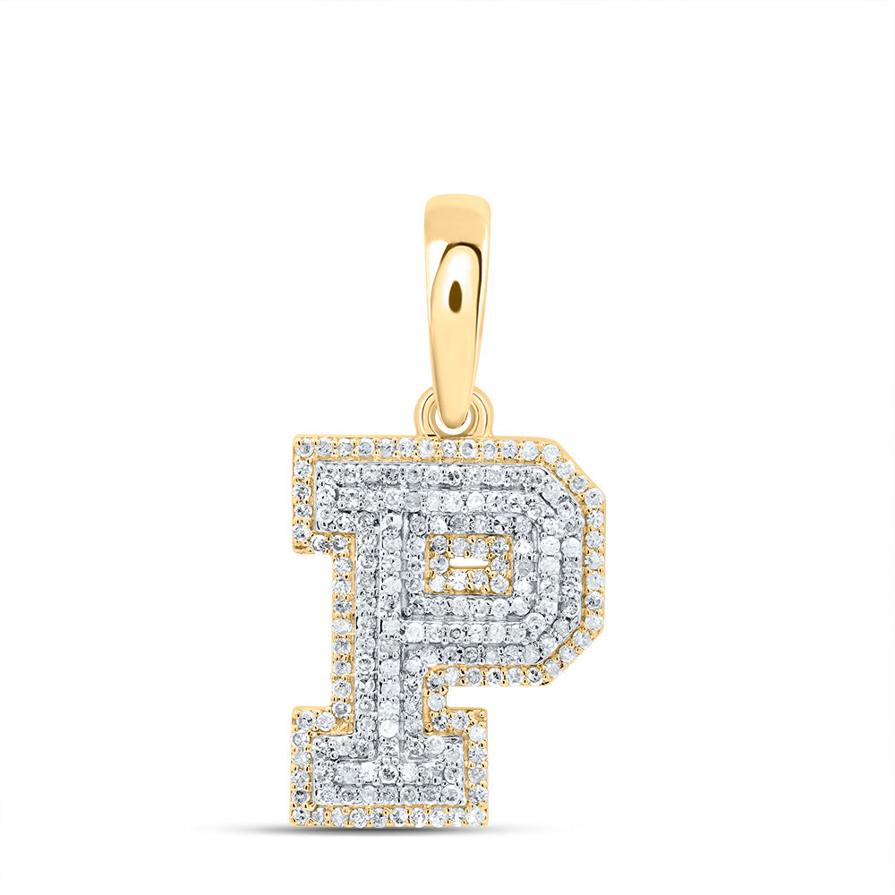 1/2Ctw-Dia P1 Gift Initial "P" Pendant (2.421 grams)