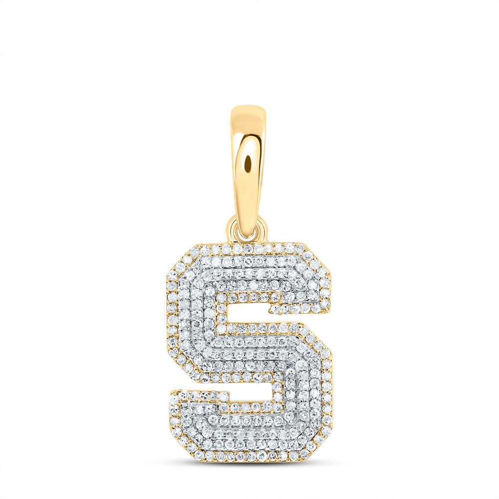 3/4Ctw-Dia P1 Gift Initial "S" Pendant (2.629 grams)