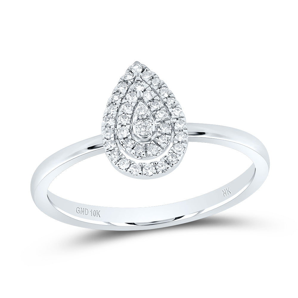 1/6Ctw-Dia Nk Gift Pear Ring (1.85 grams)