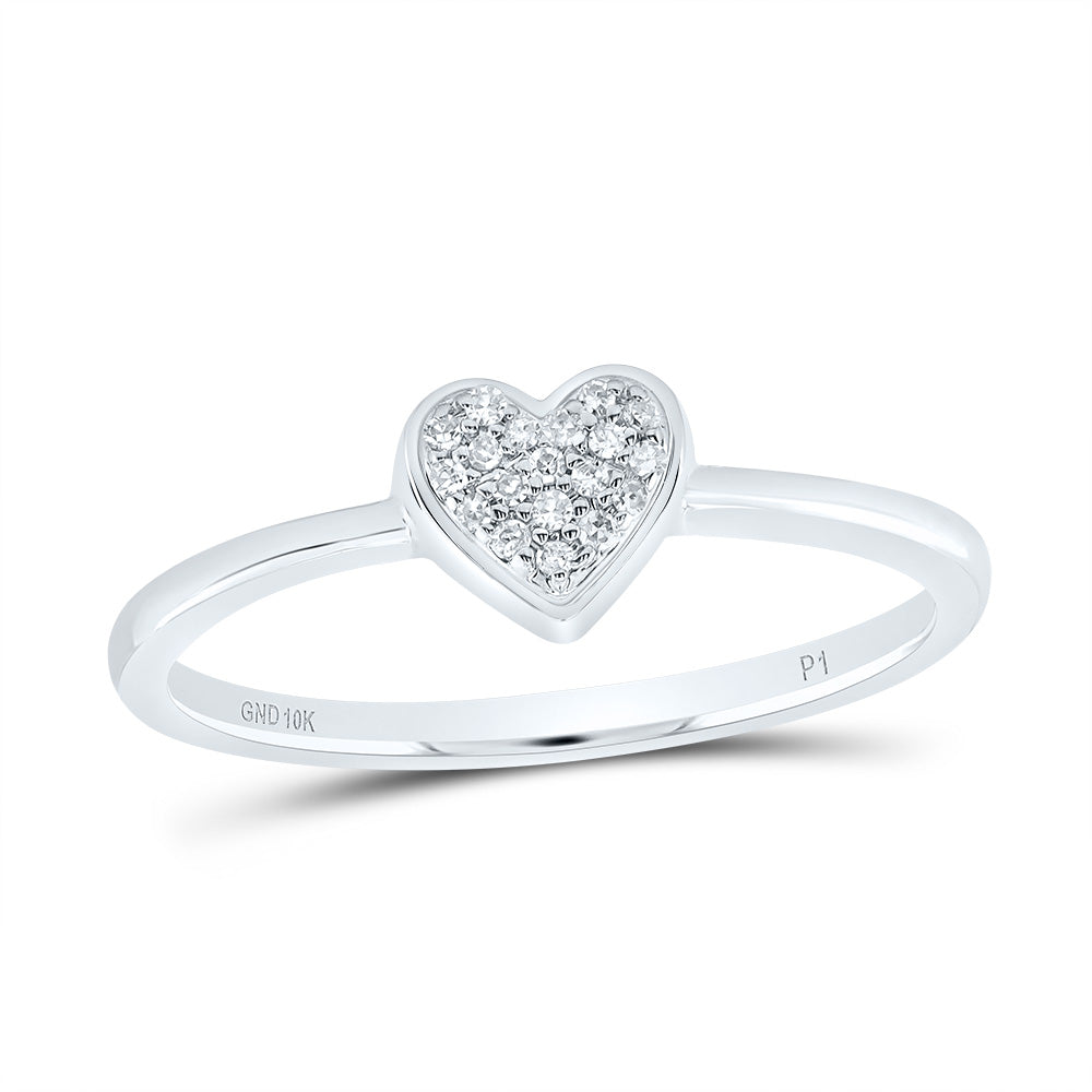 1/20Ctw-Nat Dia P1 Gift Heart Ring (1.3 grams)