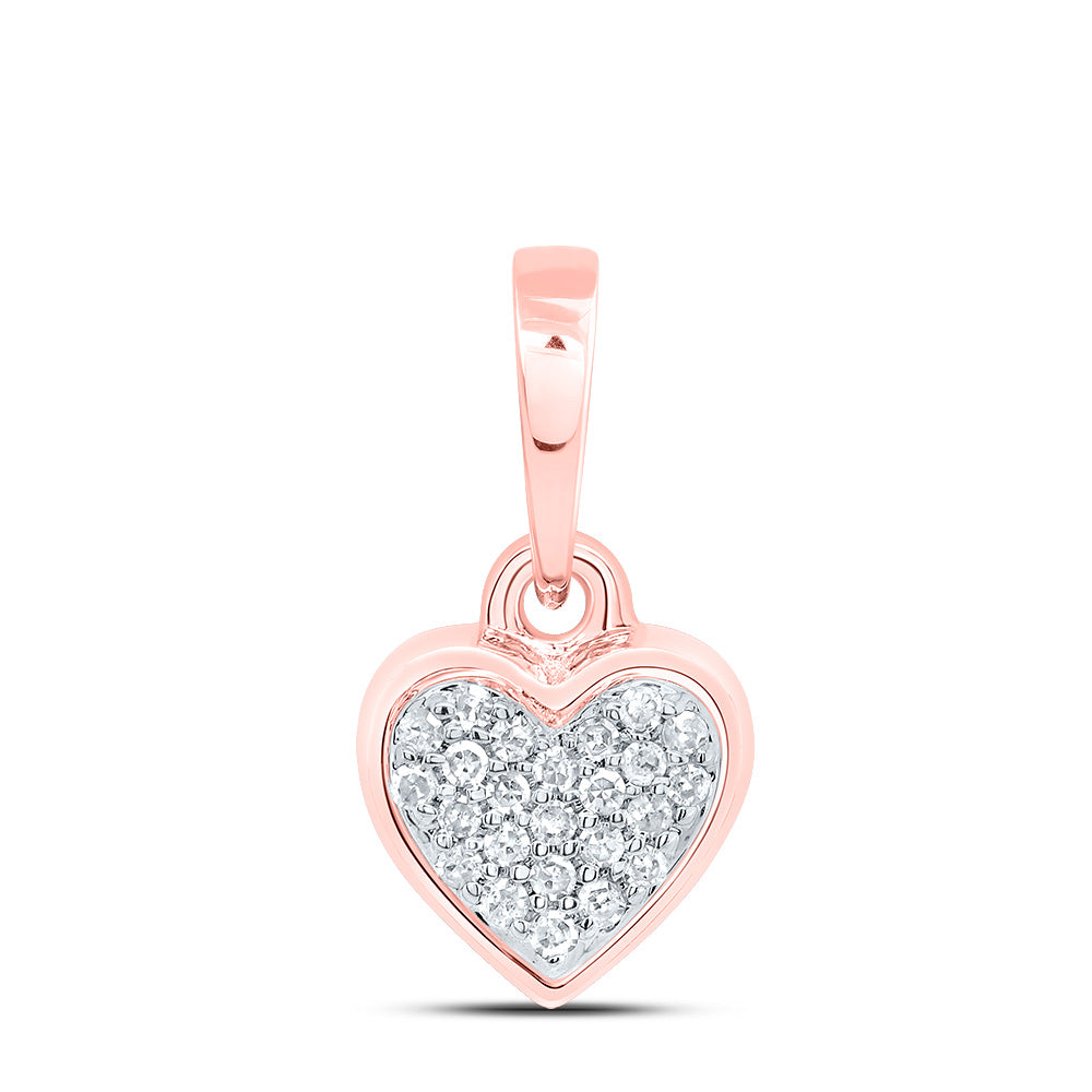 1/20Ctw-Nat Dia P1 Gift Heart Pendant (0.4428 grams)