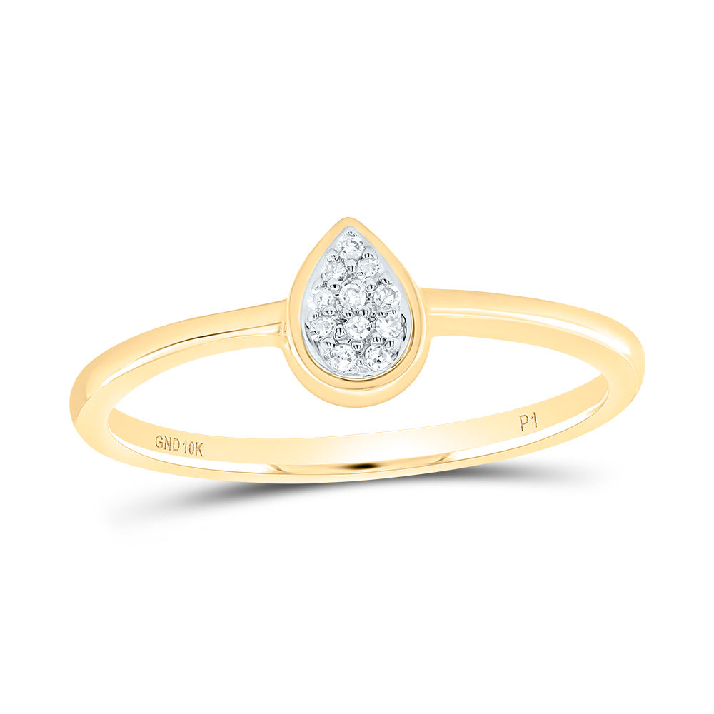 0.03Ctw-Dia P1 Gift Pear Ring (1.22 grams)