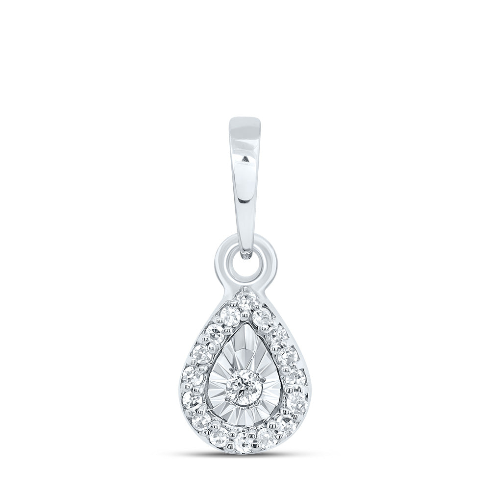 1/20Ctw-Dia P1 Gift Pear Pendant (0.3496 grams)