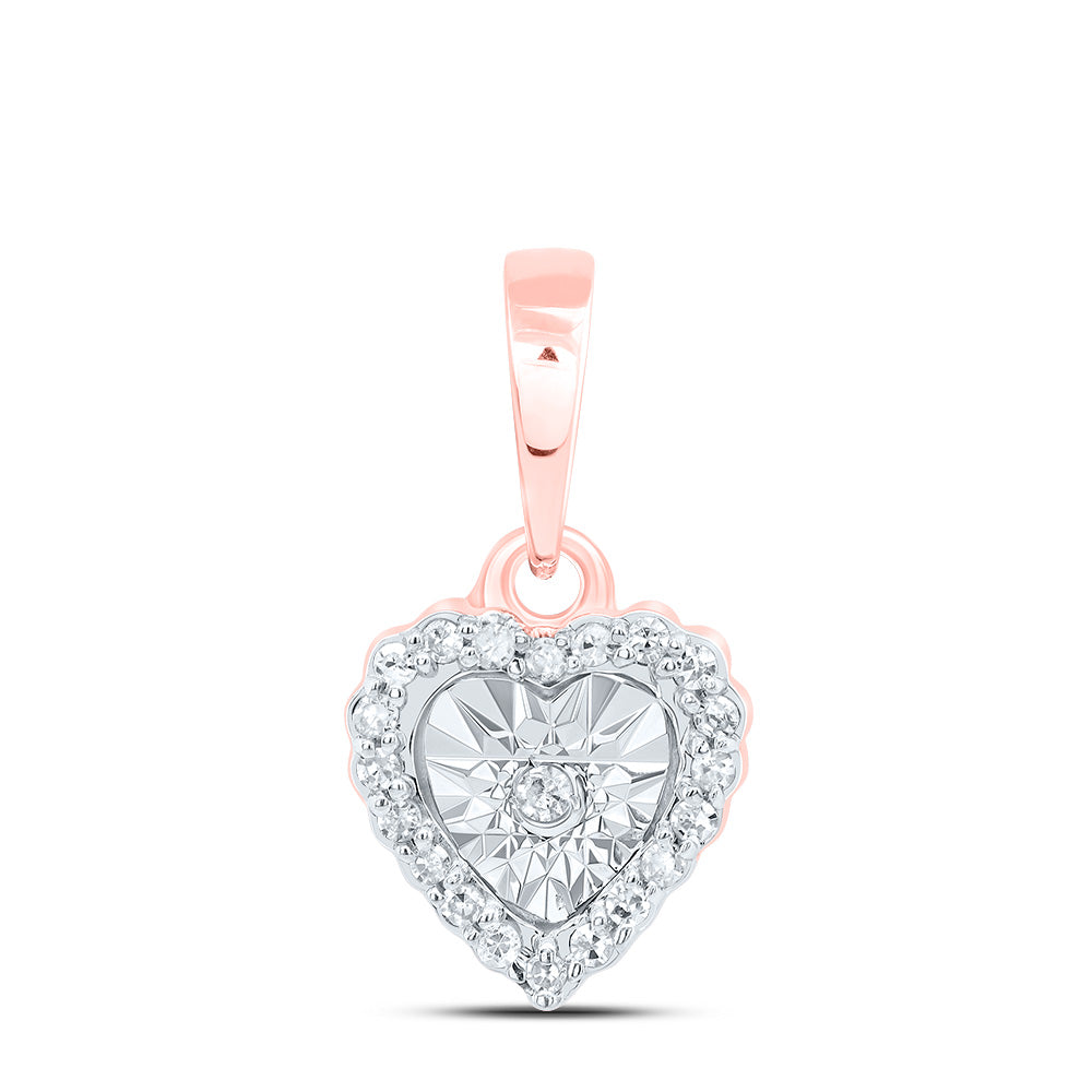 1/20Ctw-Nat Dia P1 Gift Heart Pendant