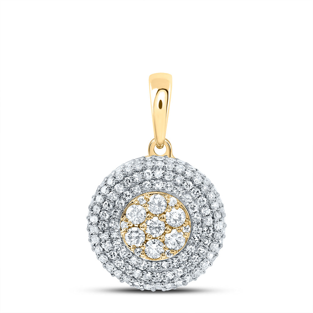 3/4Ctw-Dia Nk Fashion Round Pendant (1.476 grams)