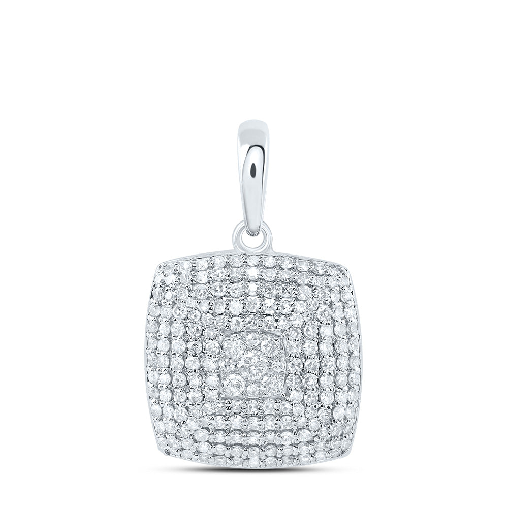 3/4Ctw-Dia Nk Fashion Cushion Pendant (1.536 grams)