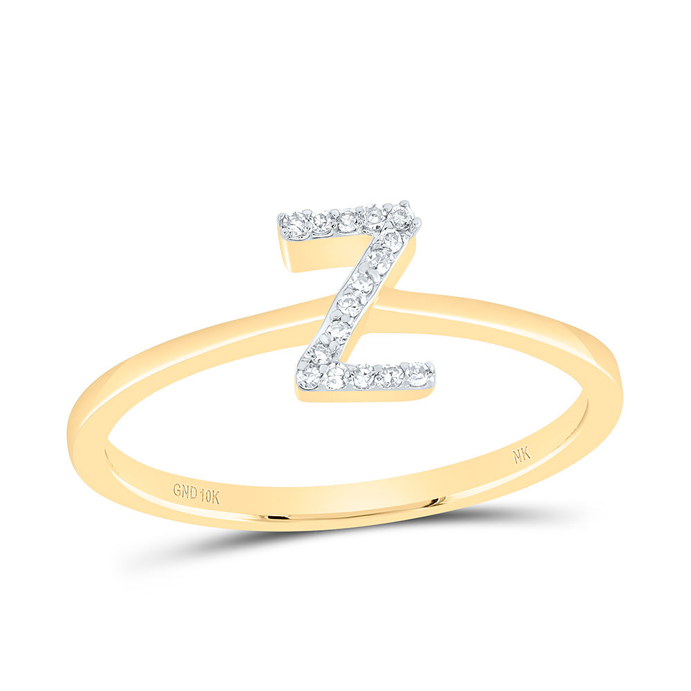 1/20Ctw-Dia Nk Gift Initial "Z" Ring (1.47 grams)
