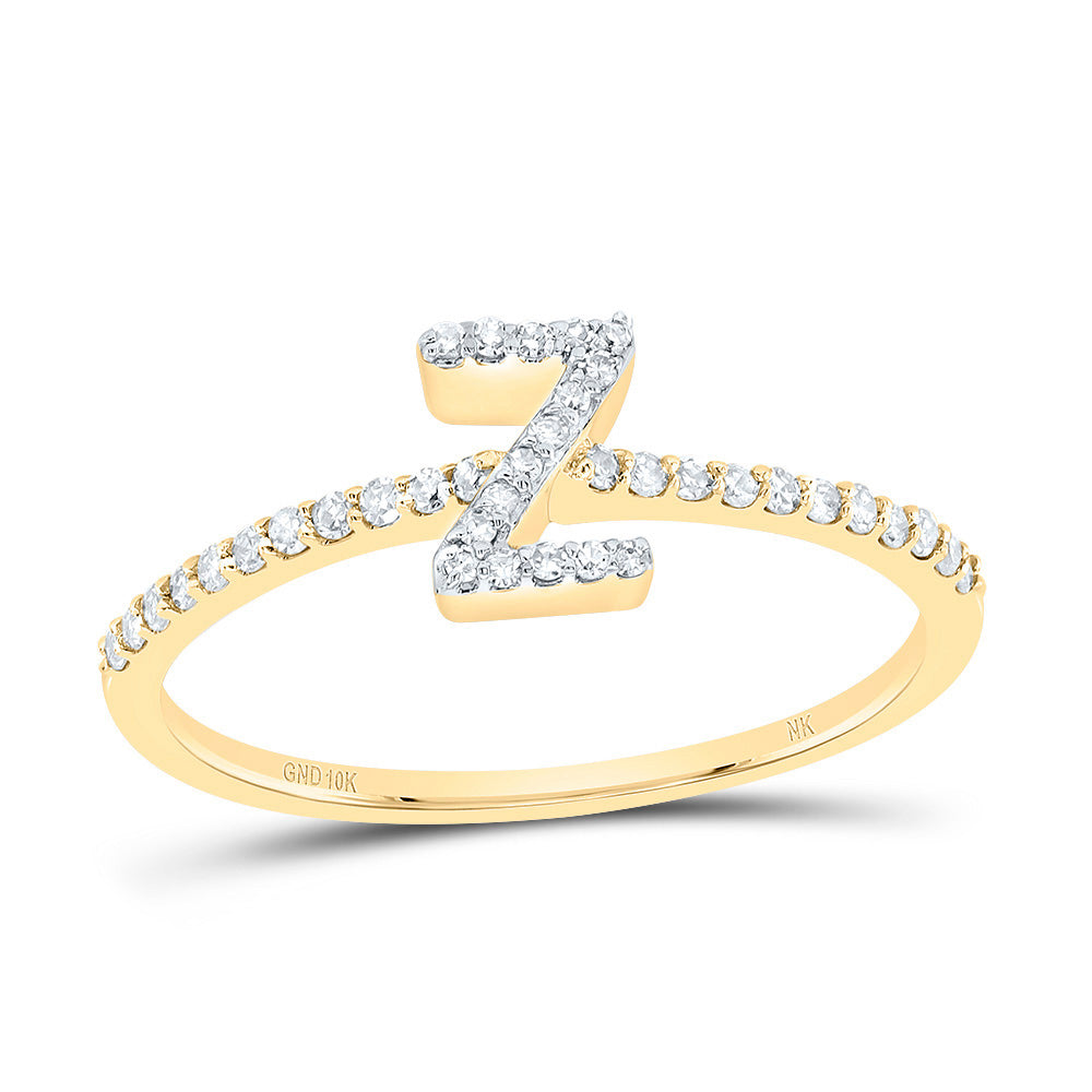 1/6Ctw-Dia Nk Gift Initial "Z" Ring (1.23 grams)