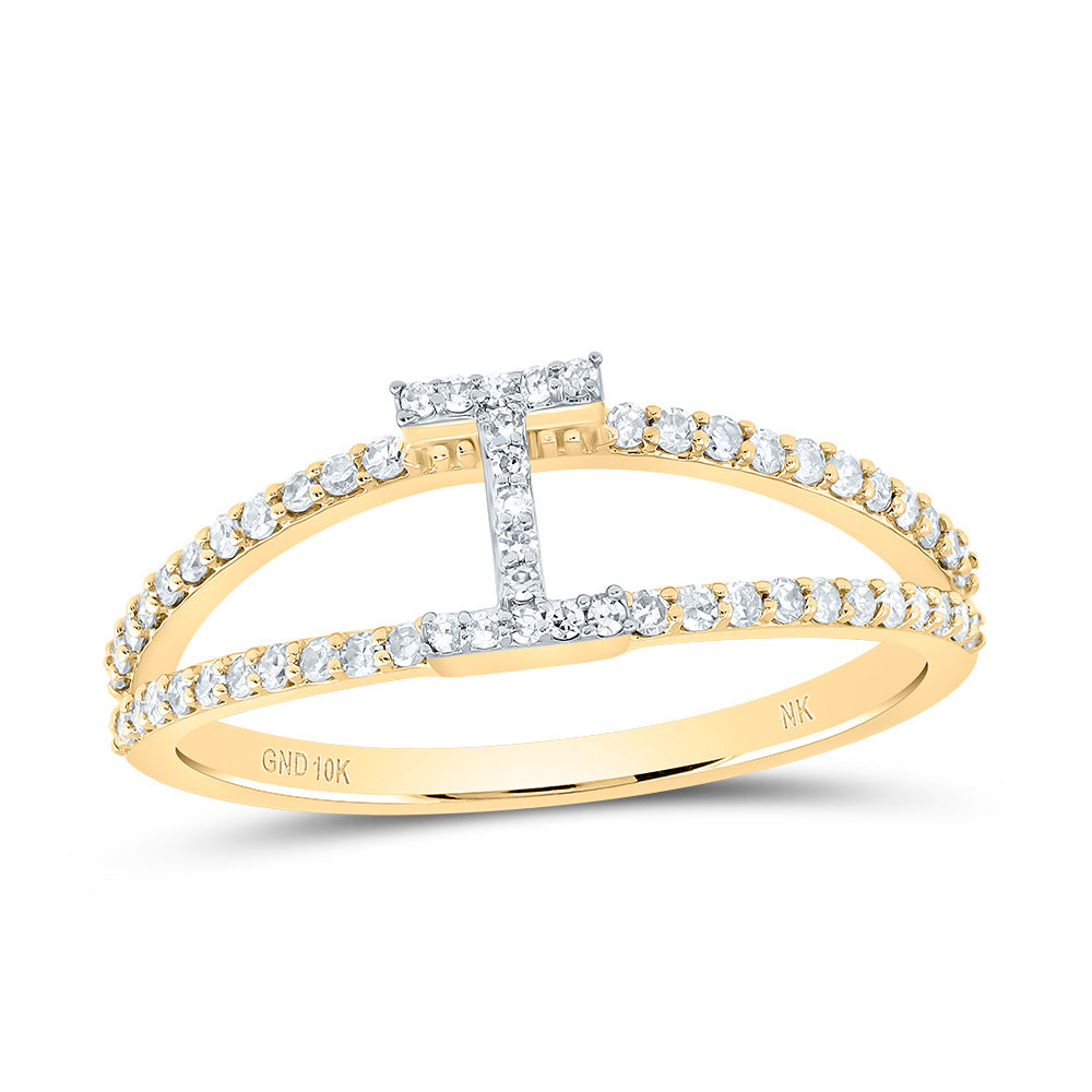 1/4Ctw-Dia Nk Gift Initial "I" Ladies Ring (1.67 grams)