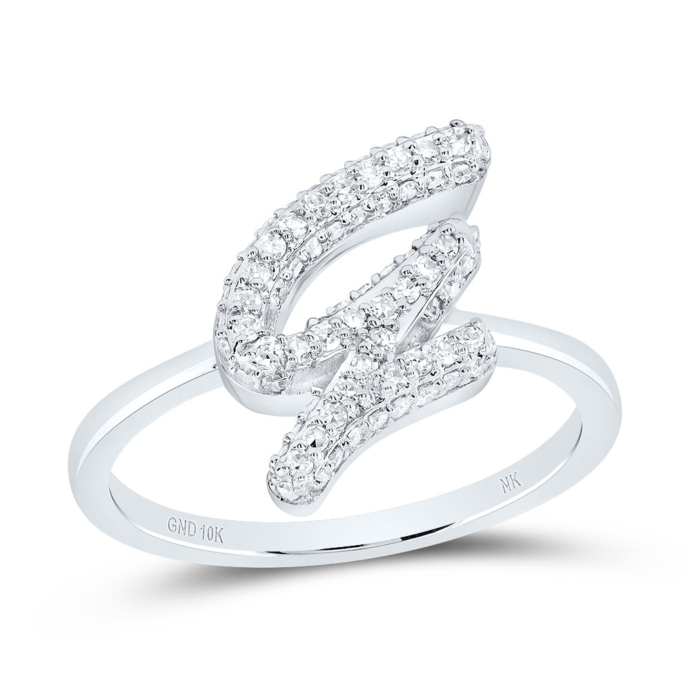 1/3Ctw-Dia Nk Fashion Initial "G"  Ring (2.52 grams)