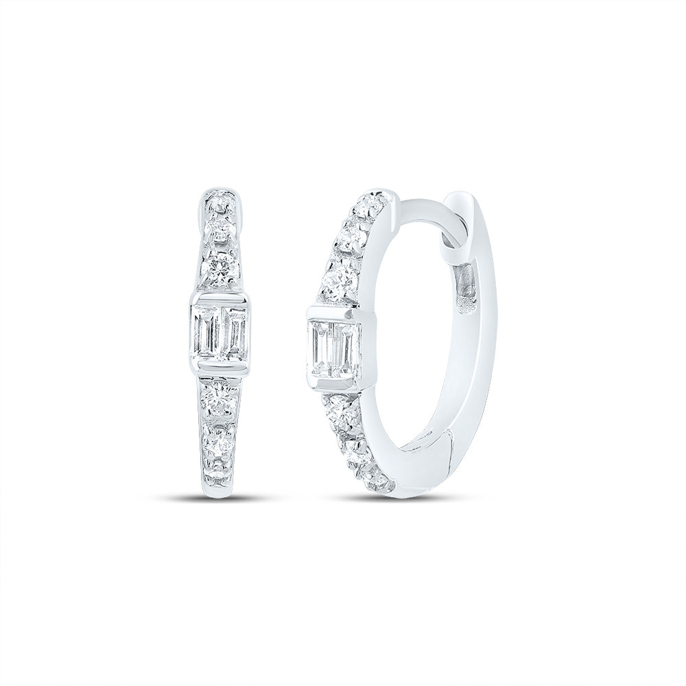 1/8Ctw-Dia Cn Gift Hoop Earring