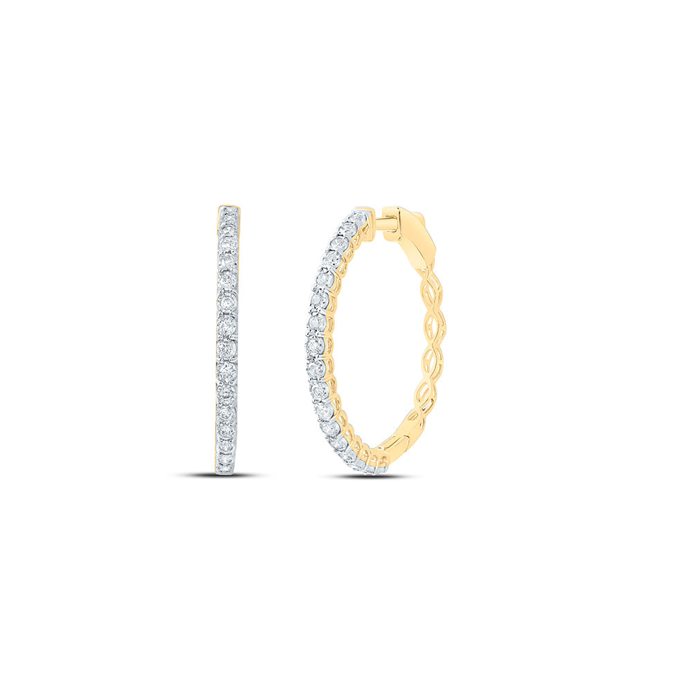 5/8Ctw-Dia Nk Fashion Hoop Earring