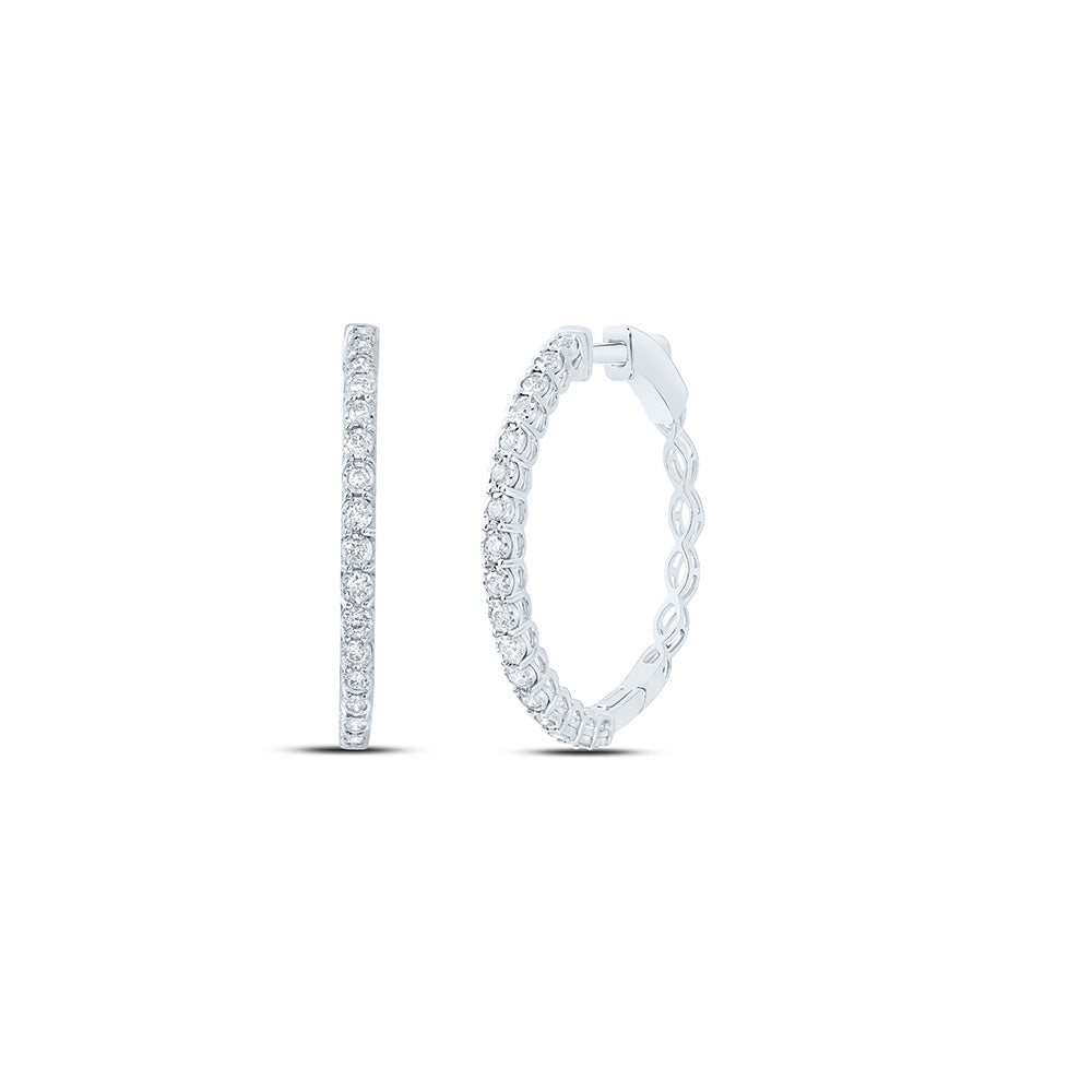 5/8Ctw-Dia Nk Fashion Hoop Earring