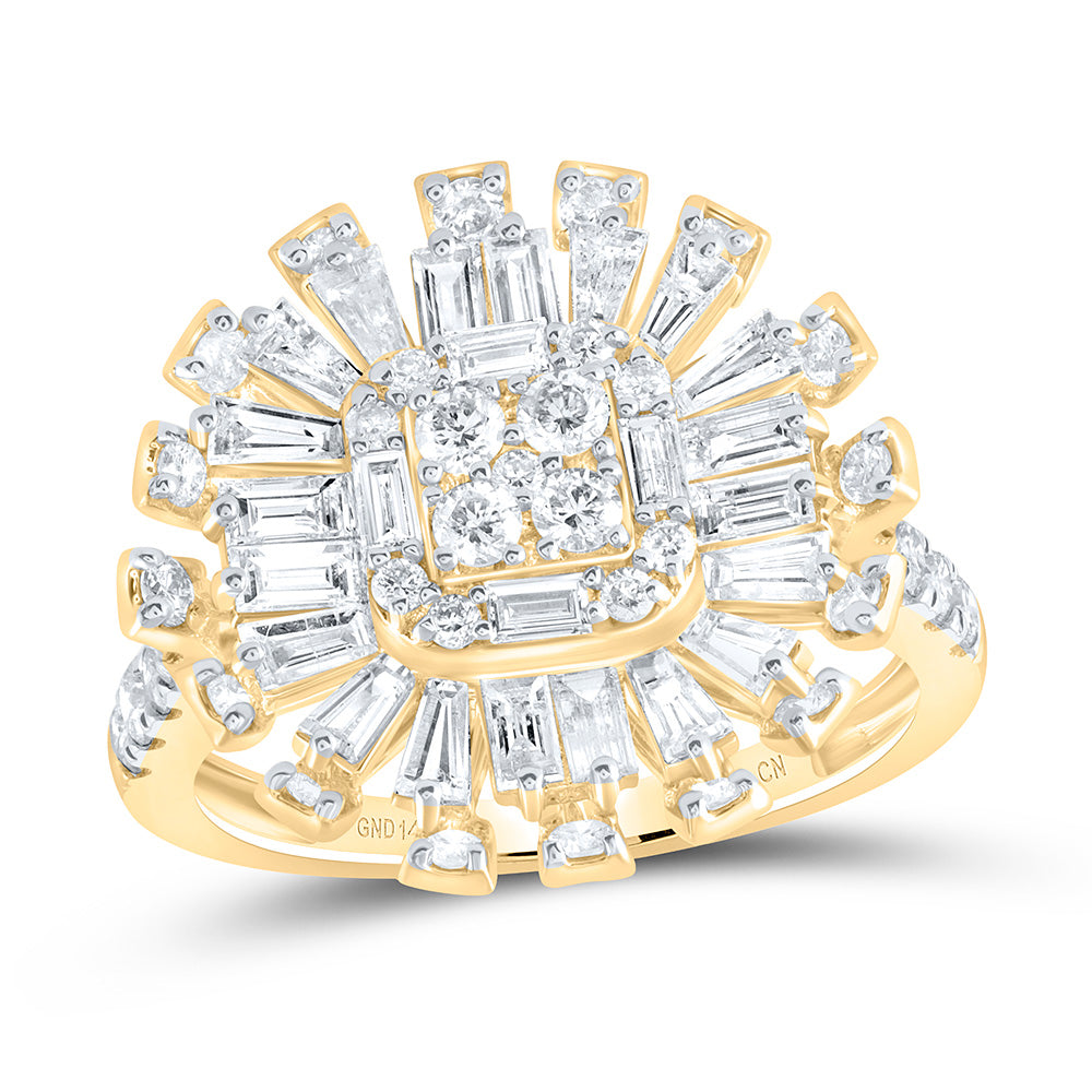 1 3/4Ctw-Dia Cn Fashion Round Ring (3.32 grams)