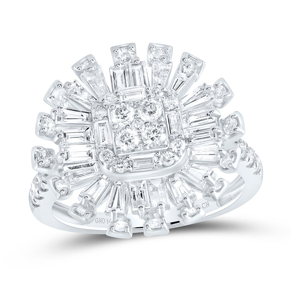 1 3/4Ctw-Dia Cn Fashion Round Ring (3.17 grams)