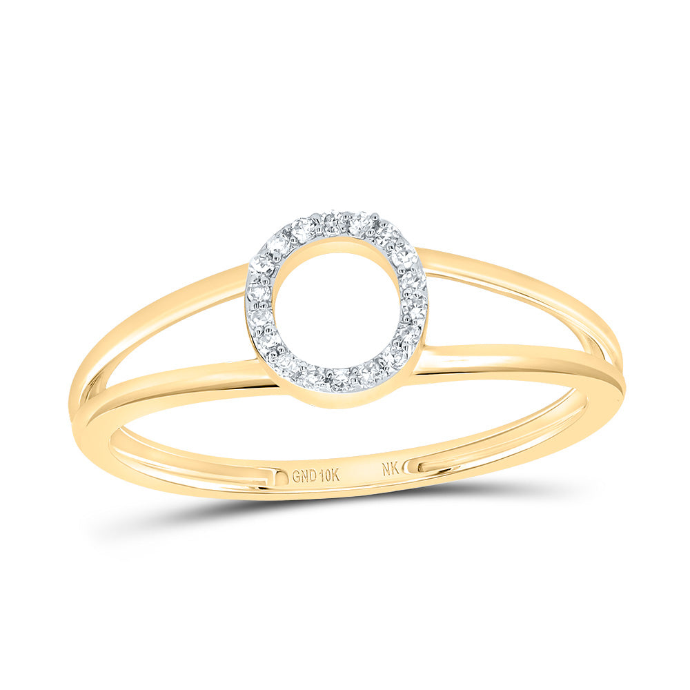 1/20Ctw-Dia Nk Gift Initial "O" Ladies Ring (1.05 grams)