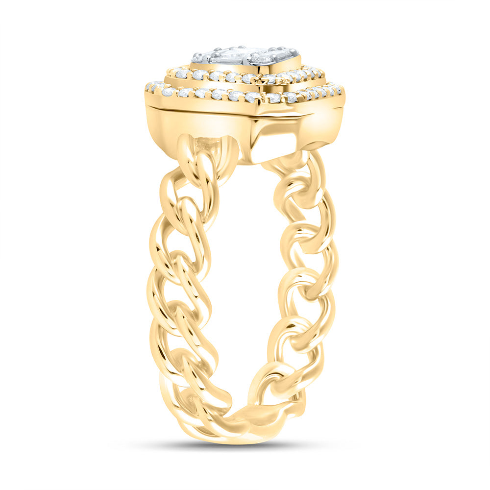 1/2Ctw-Dia Ana M Octagon Fashion Ring (4.04 grams)