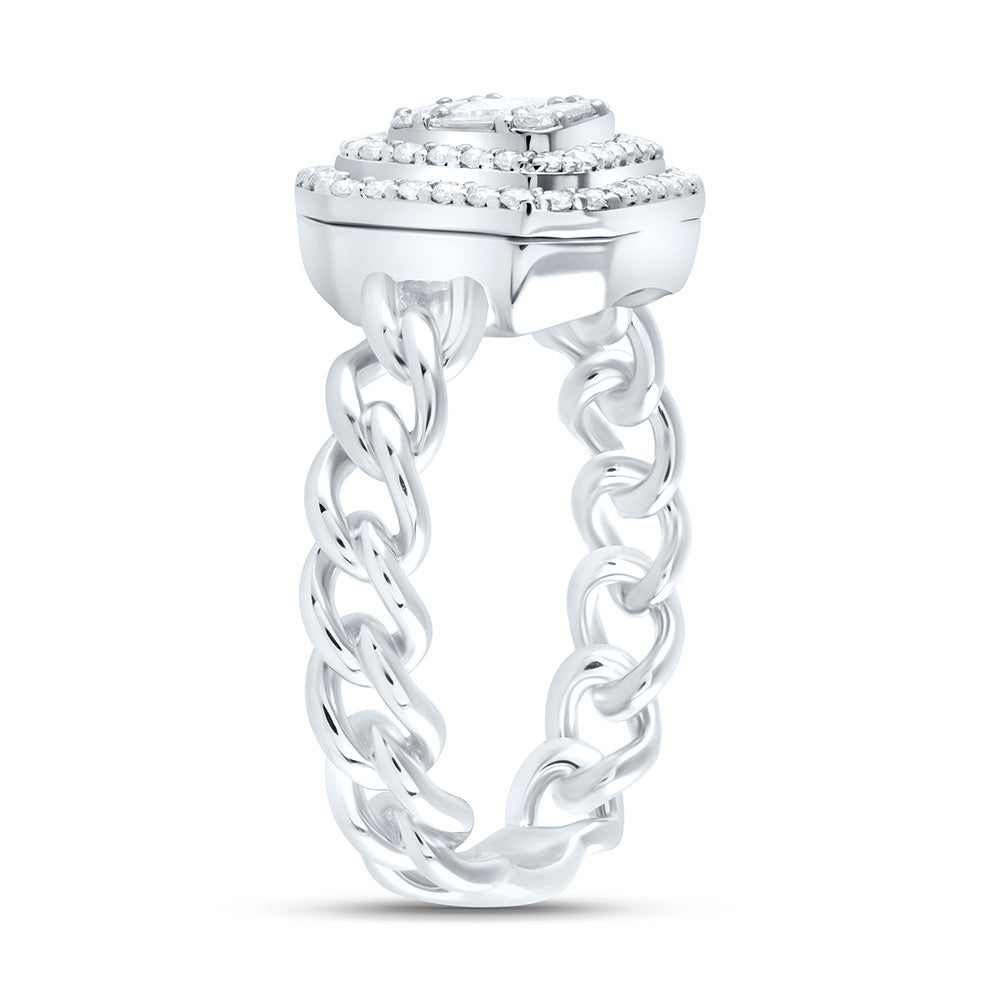 1/2Ctw-Dia Ana M Octagon Fashion Ring (4.03 grams)