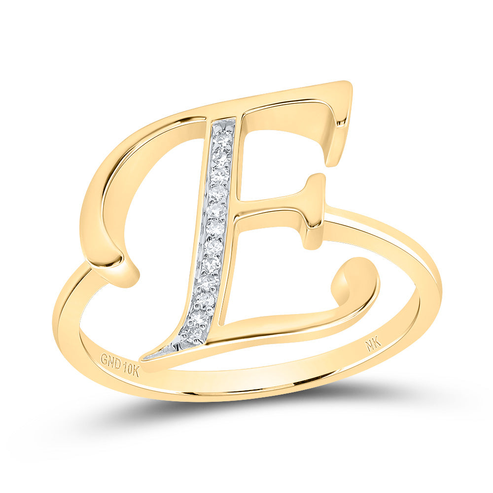 1/20Ctw-Dia Nk Gift Initial "E" Ladies Ring (2.35 grams)