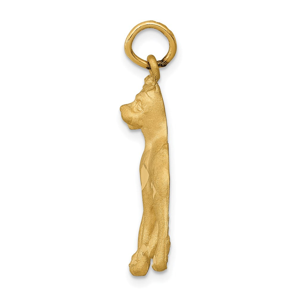 14k Yellow Gold 14 mm Solid Polished Boxer Charm (1.89 grams)